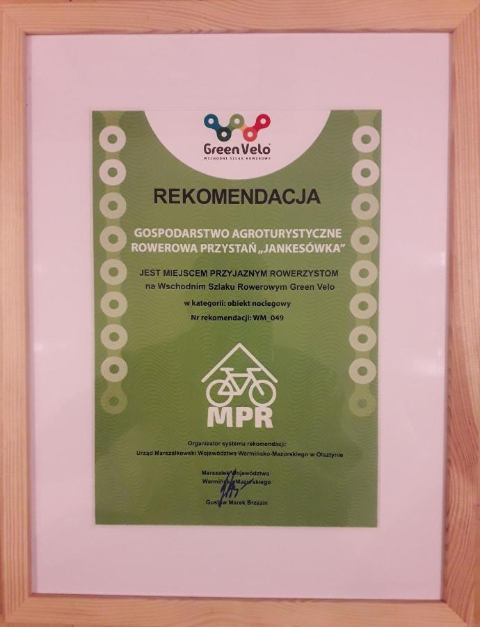 Gospodarstwo Agroturystyczne Rowerowa Przystan "Jankesowka" Lidzbark Warmiński Exterior foto